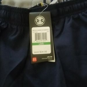 Large blue under armour running shorts